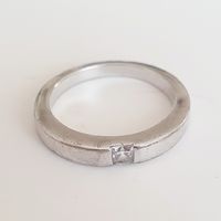 Silberring 925 mit Zirkonia Grösse 16,1 mm 