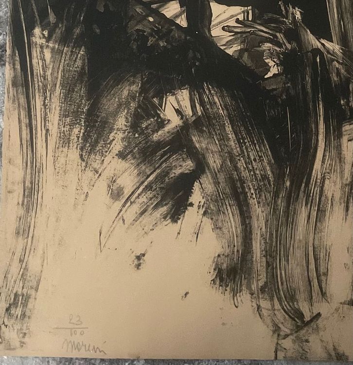 Grafica & Litografie: Mattia Moreni (1920-1999) LITHOGRAPHIE SIGNIERT NUMMERIERT – Usato da Gersau venduto da grafik-kunst 2