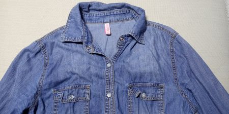 Semaforo Jeans Bluse light denim S eher XS zu Free People
