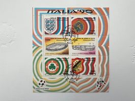 Italien 1990 - Fußball WM  Block 8  Erstag (A1190)