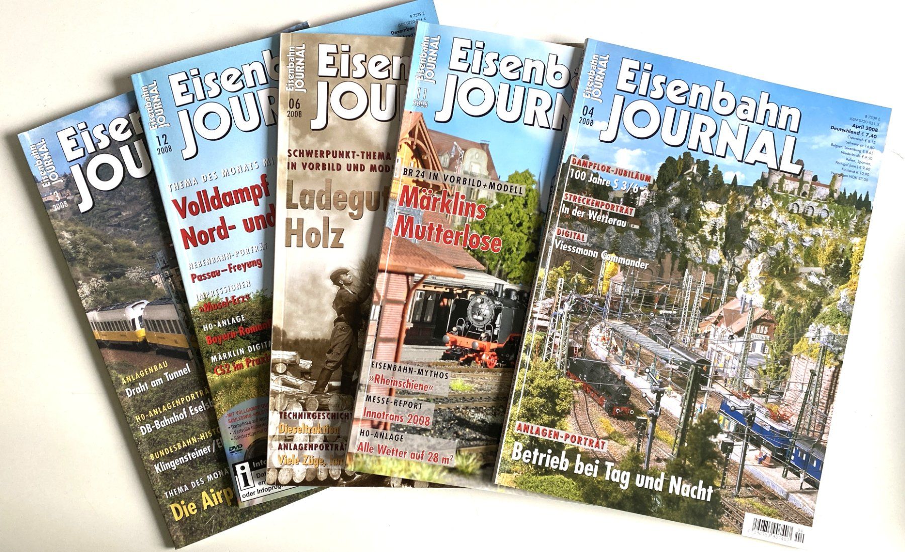 Riviste & Magazine: Eisenbahn Journal - 5 Hefte 2008 - Modellbahn-Ausgabe – Nuovo (secondo la descrizione) da Hünenberg venduto da Ecila