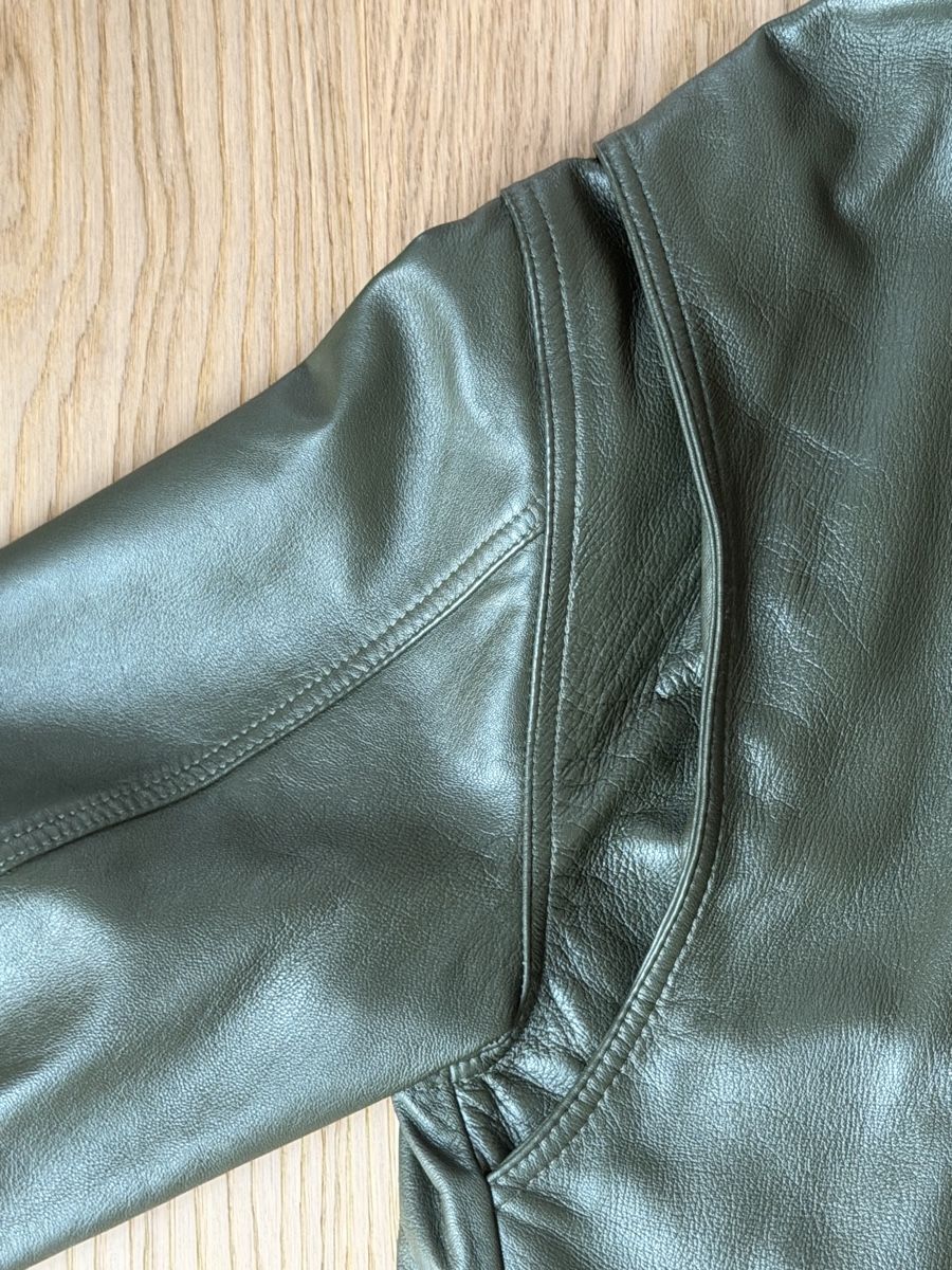 Giacche: Leather Jacket - Green Olive - Size M  – Nuovo (secondo la descrizione) da Zürich venduto da dav_ylk6 6