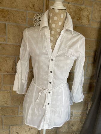 Nile - Weisse Bluse - Grösse XS - Sommerlook