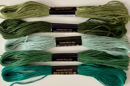 5x Stickgarn neu