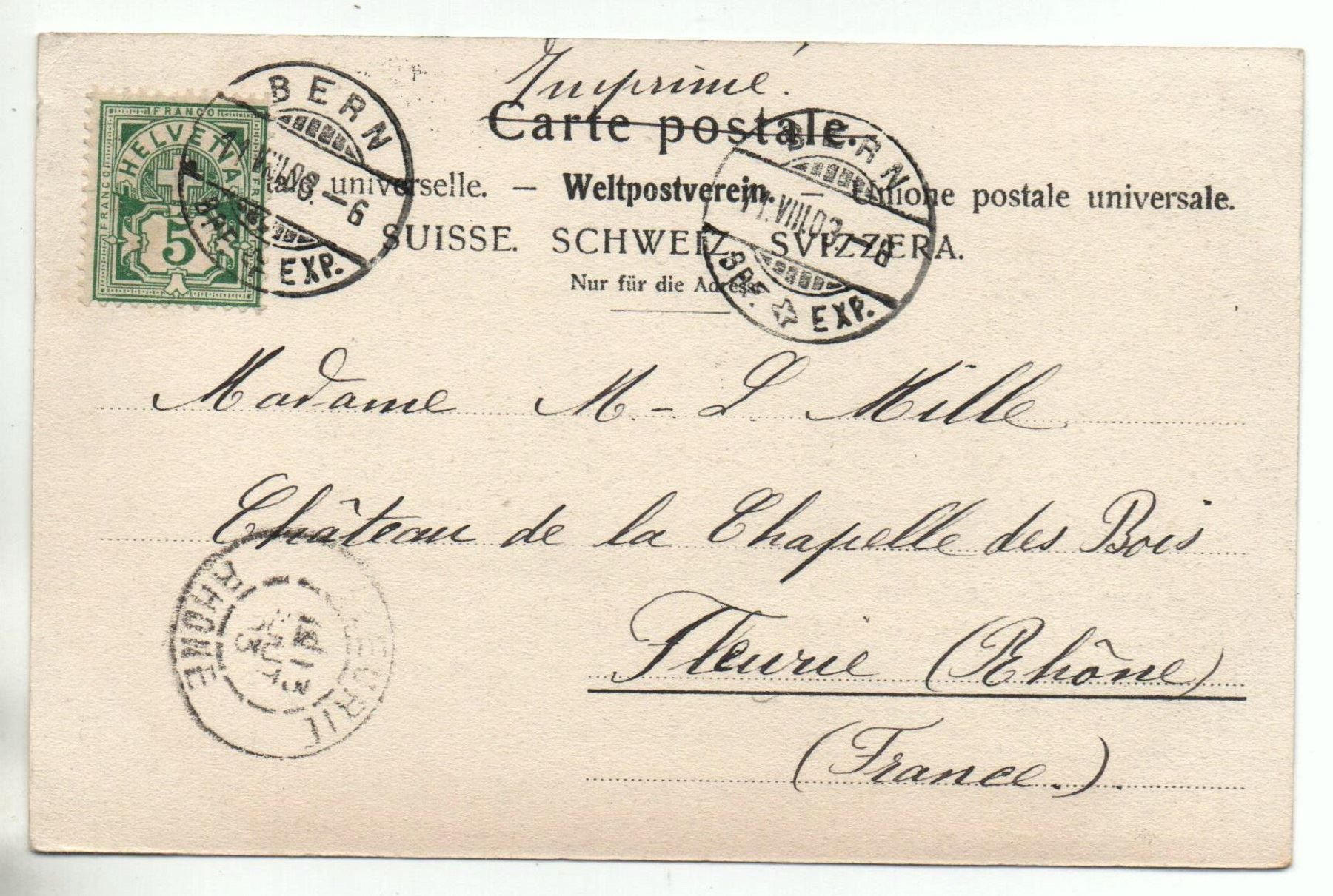 Cartes postales: BERN Gewerbemuseum mit Kornhauskeller - Restaurant Anker – D'occasion à Jona par philajona 1