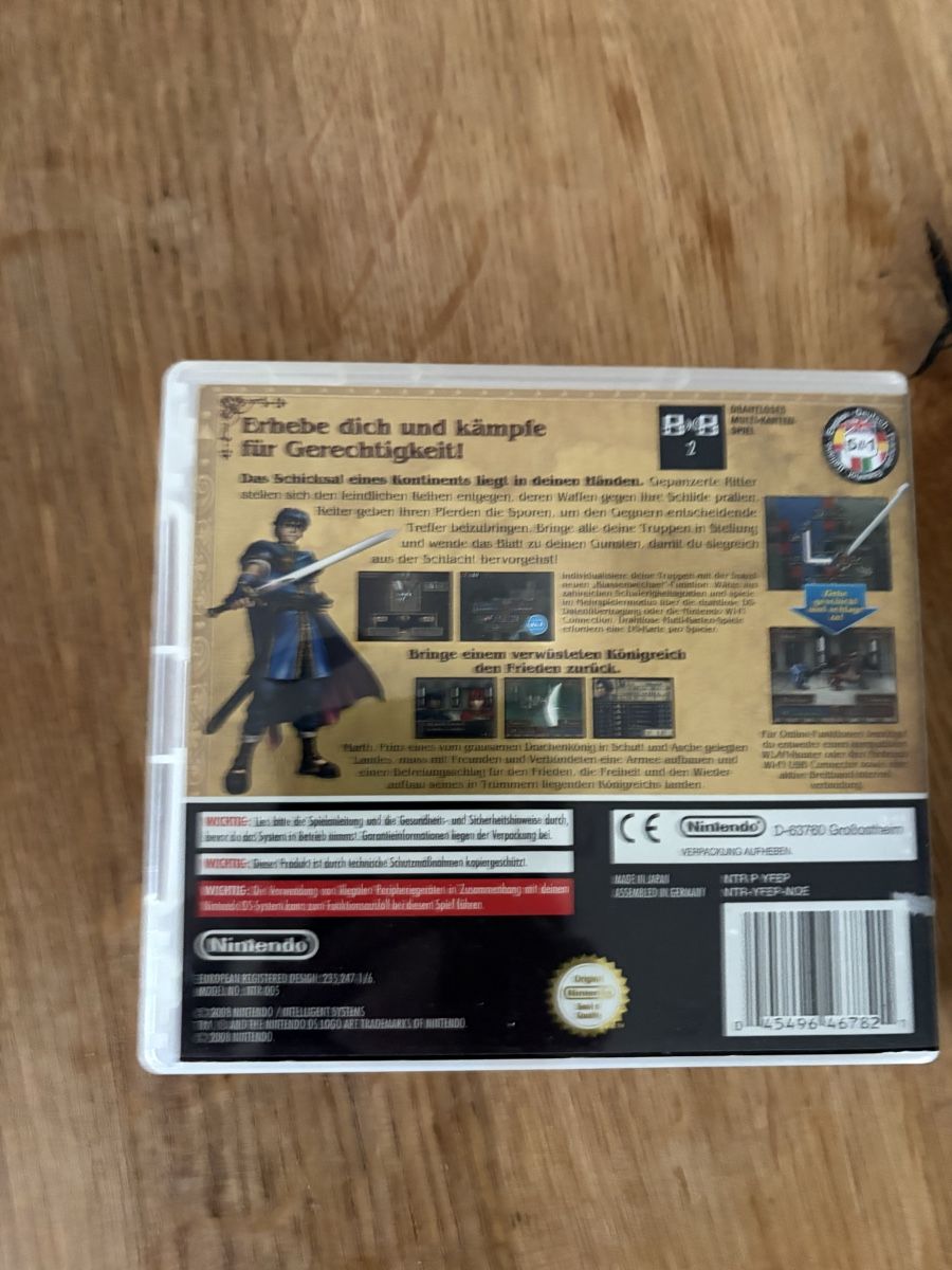 Nintendo Giochi: Fire Emblem Shadow Dragon DS PAL komplett CIB – Usato da Aarau venduto da ruedinho 1
