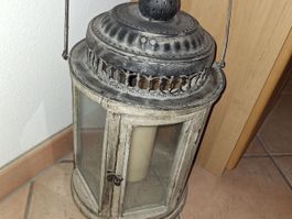 LATERNE HOLZ METTAL- OBTIK IN LANDHAUS STYL