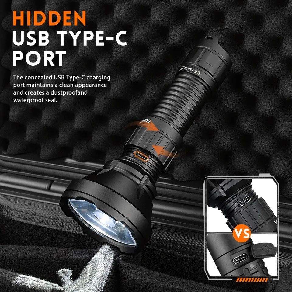 Lampade: Sofirn SF26 Thrower mit 964m Reichweite – Nuovo e nell'imballaggio originale da Arbon venduto da Helmuth 2