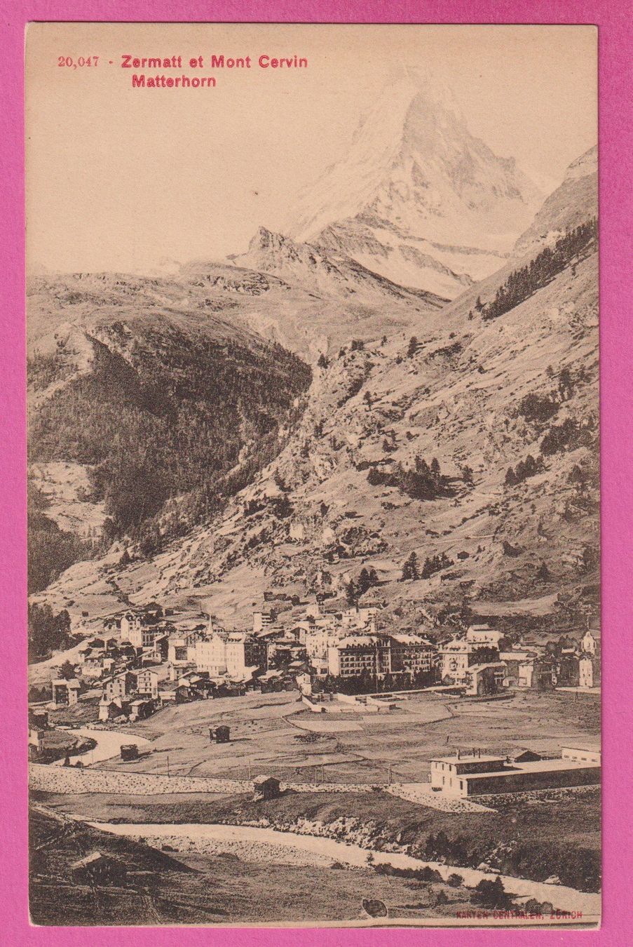 Ansichtskarten: Zermatt und Matterhorn – Gebraucht aus Einsiedeln von dillie