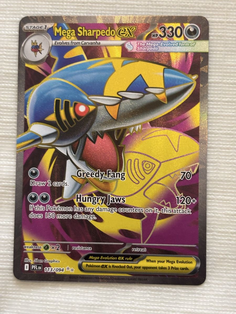 Pokémon Carte collezionabili: Carte Pokémon MEGA SHARPEDO pfl 113 fr – Nuovo (secondo la descrizione) da lausanne venduto da helderj
