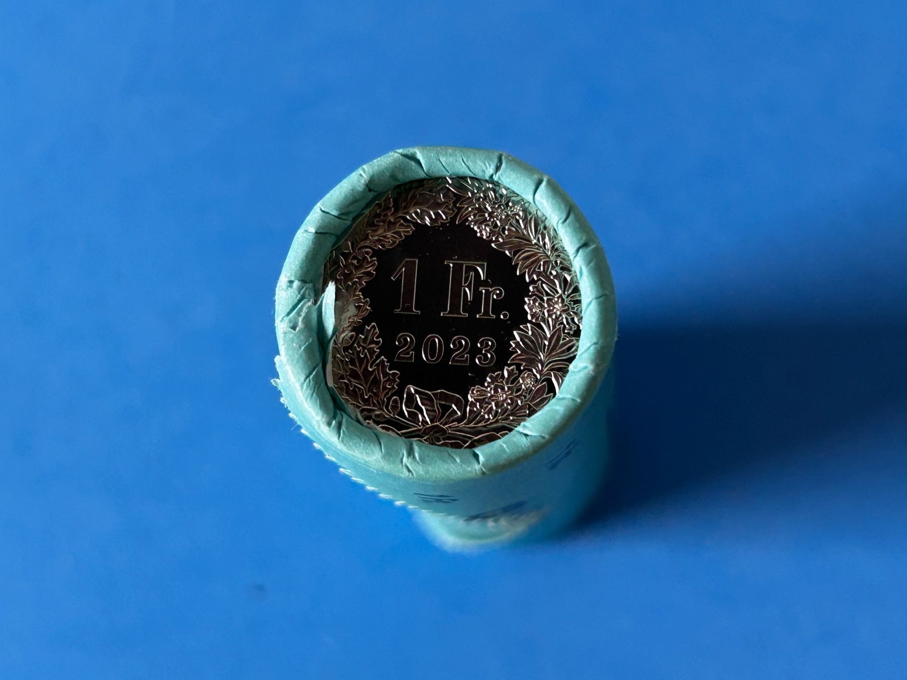 Tutti le monete: 1 Franc / Franken 2023 UNC coin roll – Nuovo (secondo la descrizione) da Corcelles NE venduto da AJKader 1