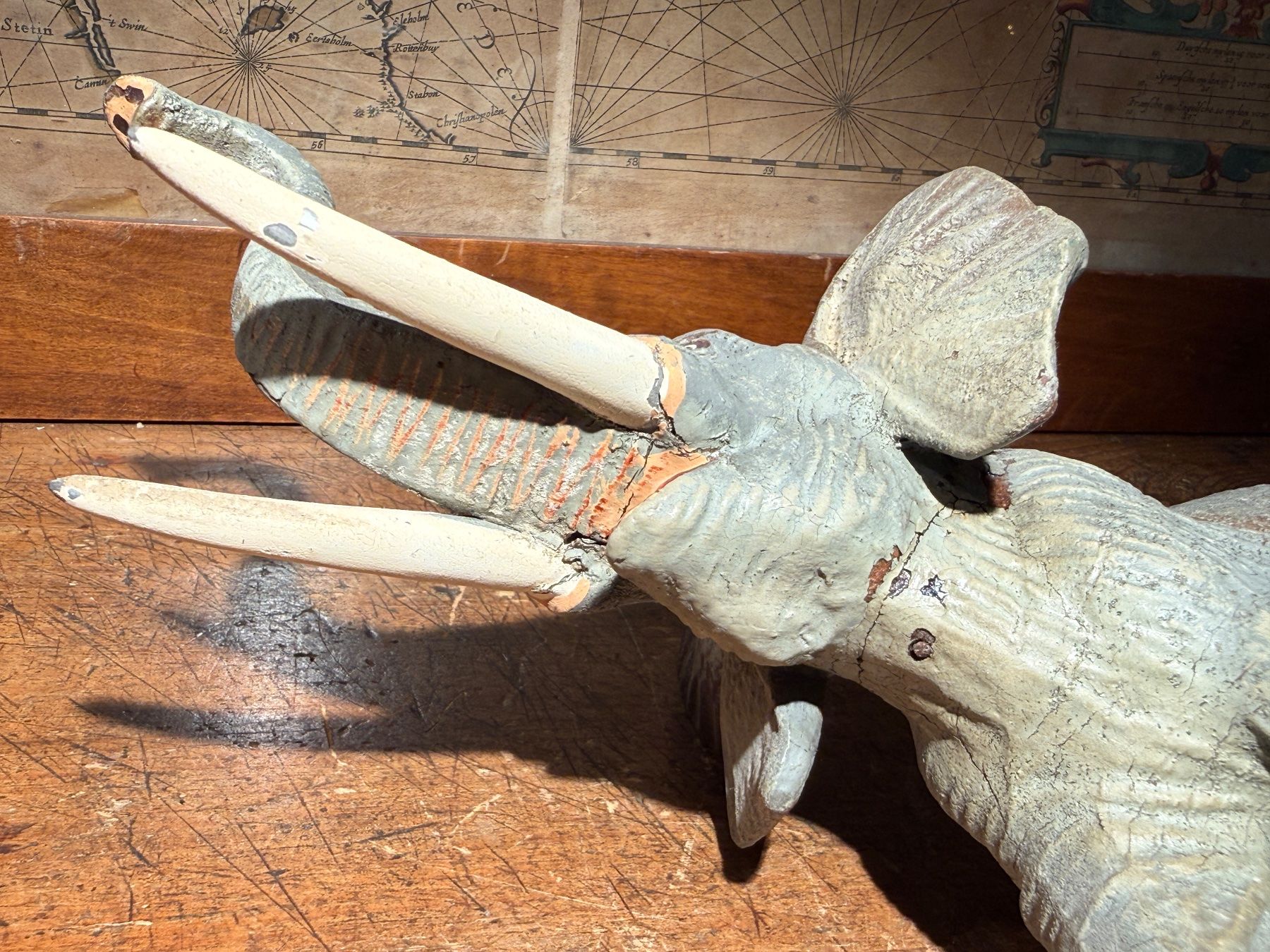 Statuette: Antike Elefant Figur aus Elastolin (Germany) – Usato da schaffhausen venduto da VintAntik_1980 7