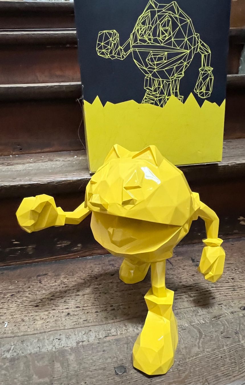 Statuette: Pac Man jaune Richard Orlinski numéroté – Nuovo e nell'imballaggio originale da Aubonne venduto da 7team 1