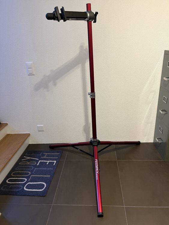 Supporto Per Riparazione Bici PRO Ultralight - Regolabile 91-147cm, Portata 38.6kg, Colore Rosso - Foto 6