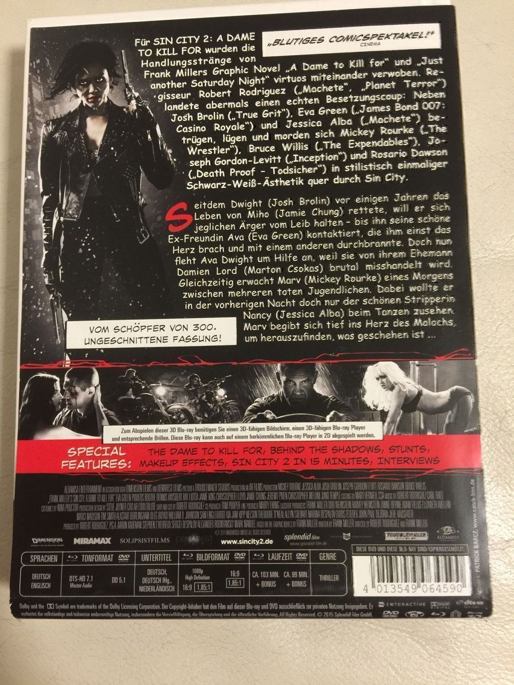 Tutti i DVDs: SIN CITY 2, Bluray 3 D – Usato da Jona venduto da Mister_N0 1