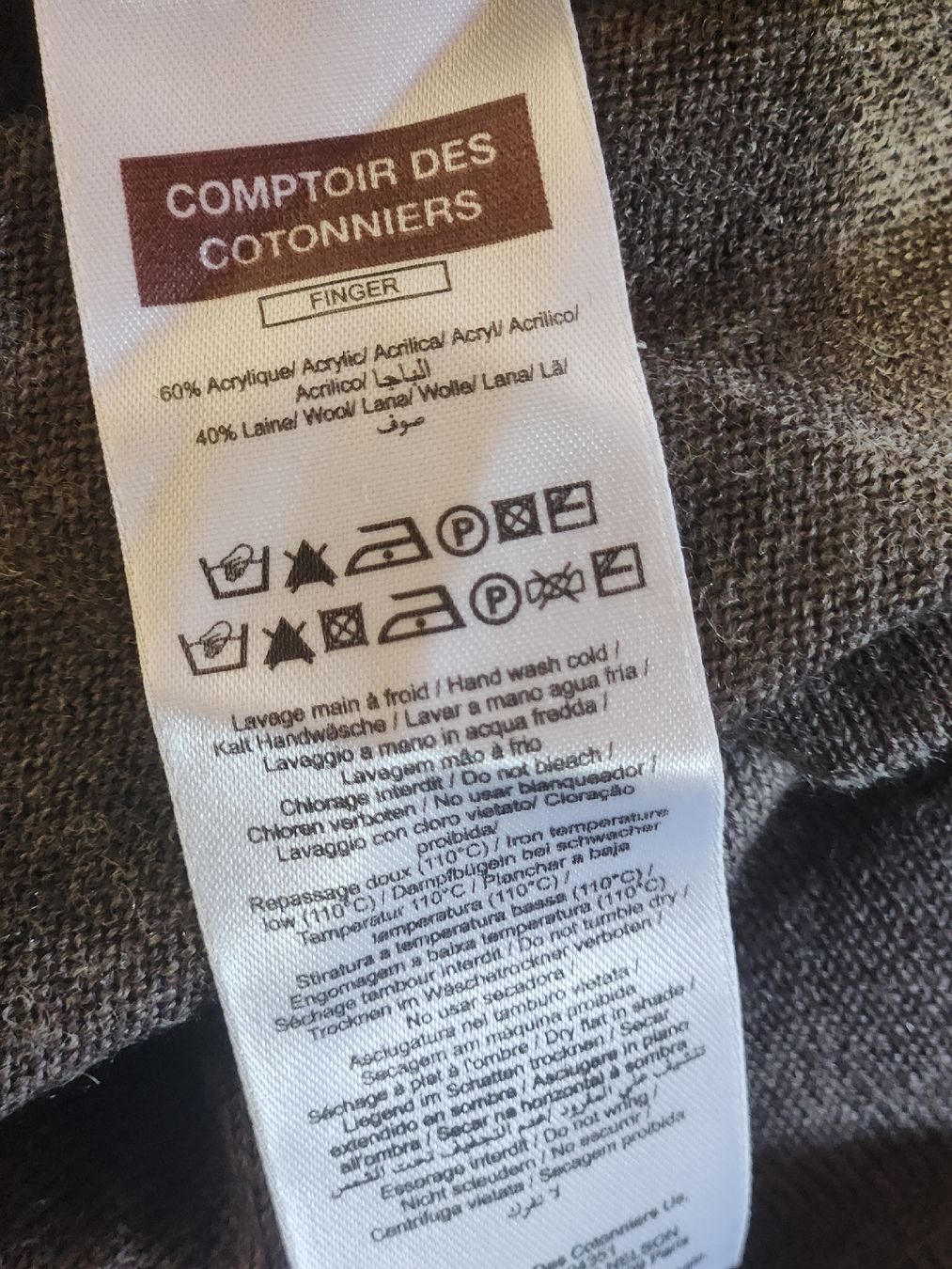 Comptoir des Cotonniers Maglioni & Felpe: Pull Comptoir des Cotonniers gris rayé taille M – Usato da Niedergösgen venduto da Eva2410 5