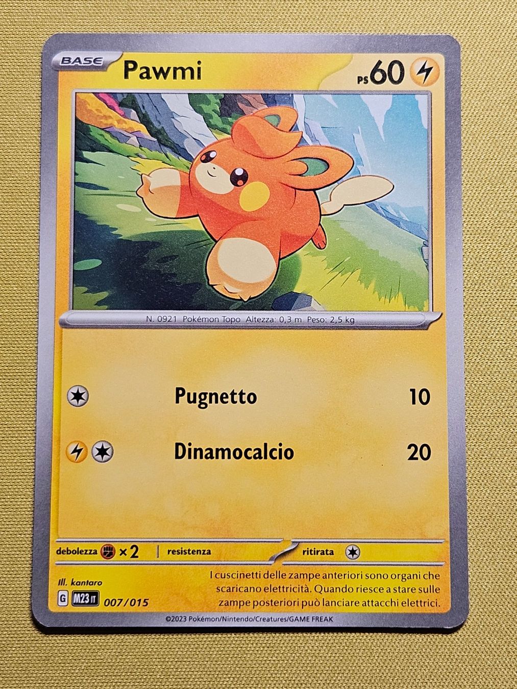 Pokémon Carte collezionabili: Mc Donald's 2023 - Pawmi – Usato da Bellinzona venduto da Pokemarco