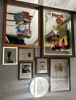 8 Vintage Werbespiegel – Persil, Coca-Cola, Whisky, Bordeaux