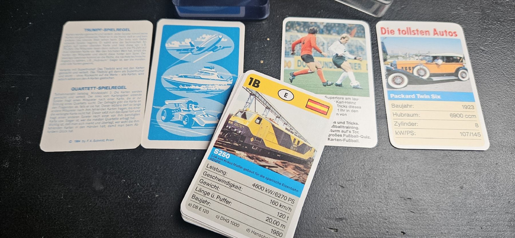 Spiele: Quartett Super Loks, FX Schmid 1984 – Gebraucht aus Belp von Ginus85 2
