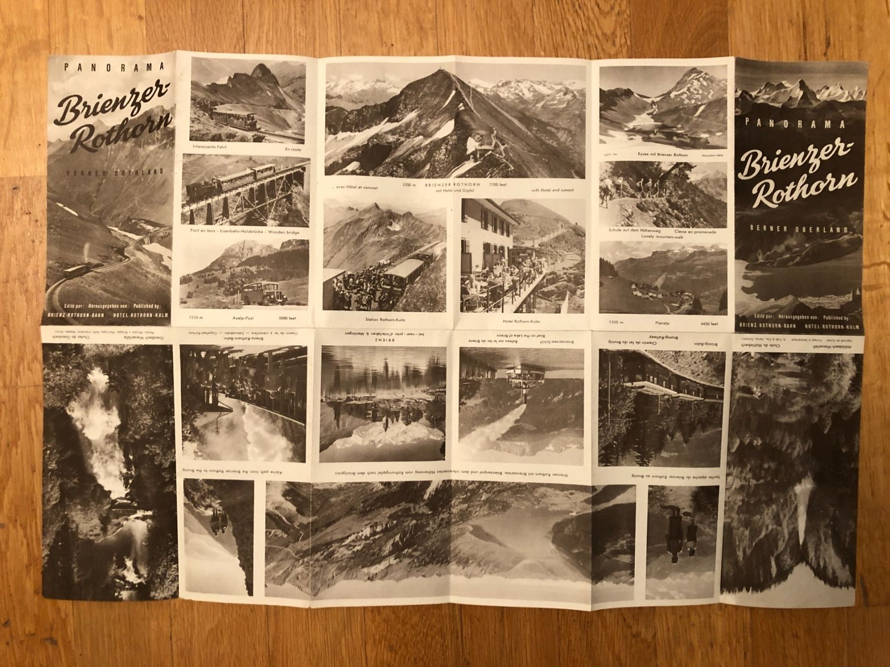 Landkarten & Atlanten: Panorama Brienzer Rothorn. Berner Oberland. – Gebraucht aus Zürich von allp 2