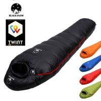 ✅ NEU 850g Daunenschlafsack -10°C bis 0°C schwarz