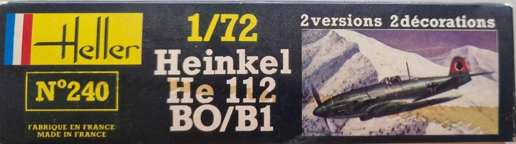 Heller Modellbausätze & Standmodelle: 1/72 Heller He 112 B (240) – Gebraucht aus Grand-Lancy von LFW 1