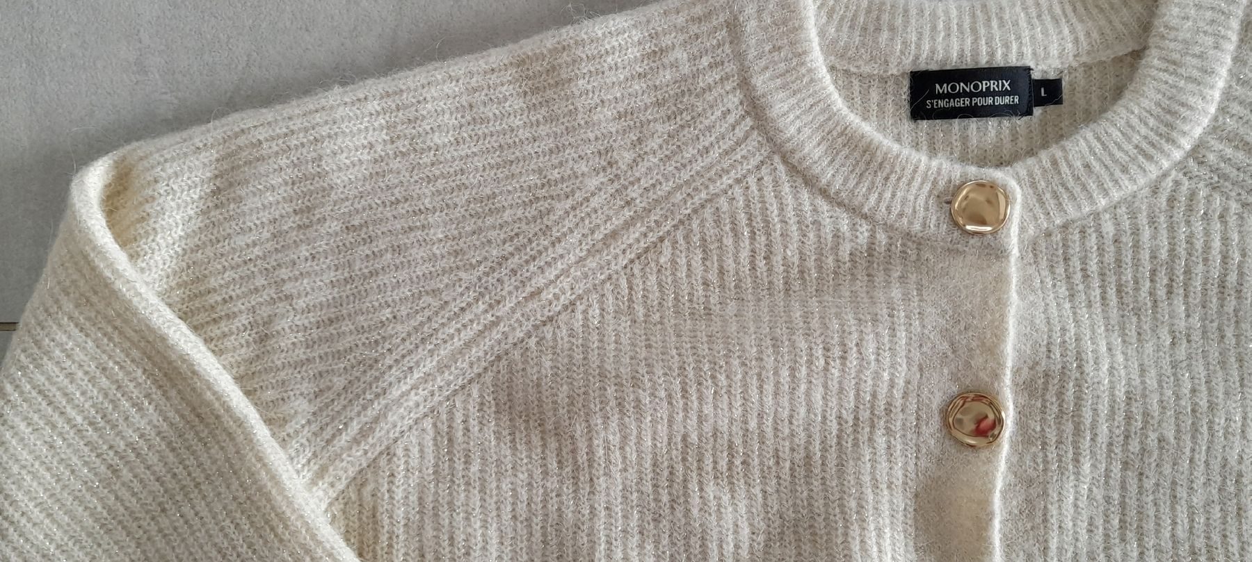 Gilet & Giacche senza maniche: Gilet neuf Strickjacke Monoprix L – Nuovo e nell'imballaggio originale da ERLINSBACH venduto da doudouce 2