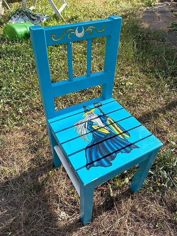 Chaises: Bemalter Kinderstuhl – D'occasion à Dulliken par sulibur