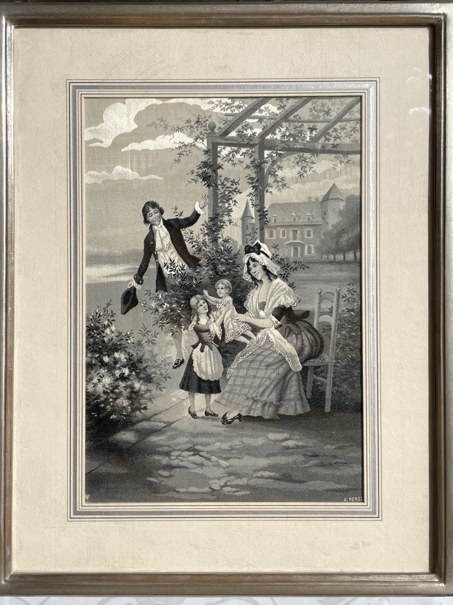 Gemälde: A. Perez tableau de soie tissée  – Gebraucht aus Biel/Bienne von Galaq 4