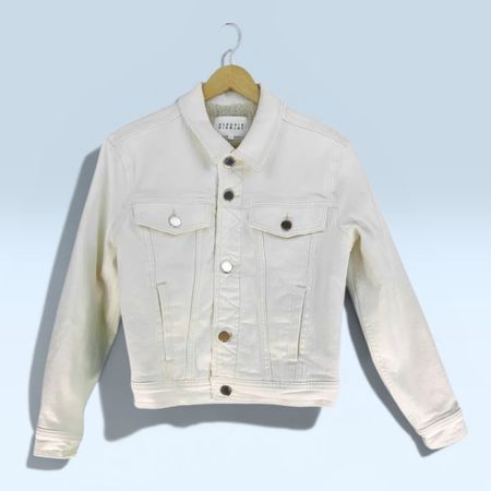 Claudie Pierlot Jeansjacke mit Kunstfell – Gr. 36 – Wie neu