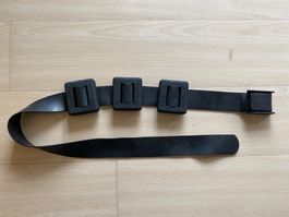 Taucherbleigurt schwarz mit 3kg Bleigewichten