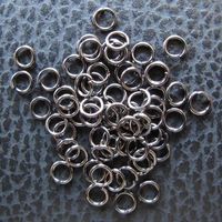 1500 Jump Ringli, Ringe Gunmetal 4mm