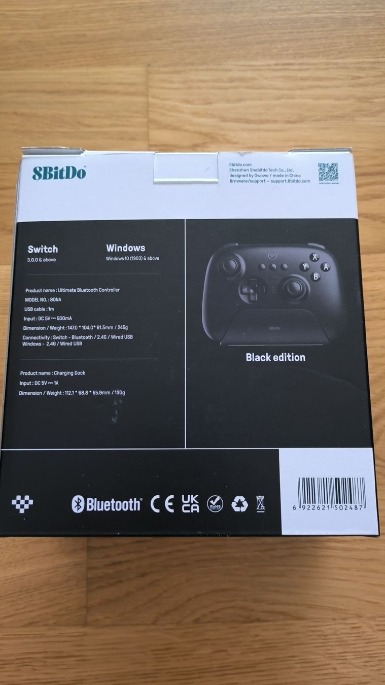 8BitDO Controller: Switch/Windows Ultimate Controller 8Bitdo schwarz wie neu – Nuovo (secondo la descrizione) da Kirchleerau venduto da Mr.Spock1 1