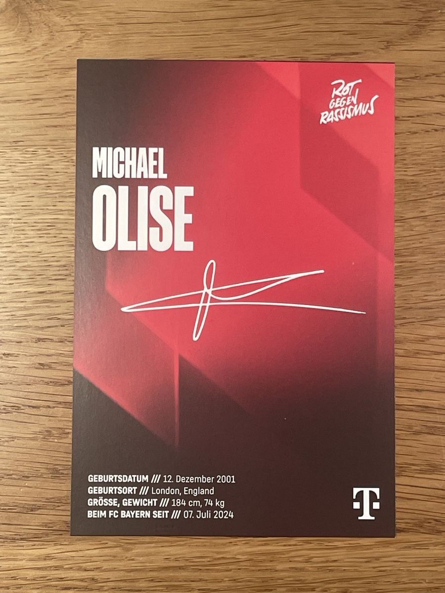 Autografi: FC Bayern München - Autogrammkarte Michael Olise – Nuovo (secondo la descrizione) da Hombrechtikon venduto da GianneE 1