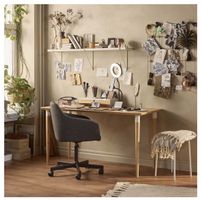 Solid Wood Desk Top & Tapered Legs Set - Perfect for Home Of