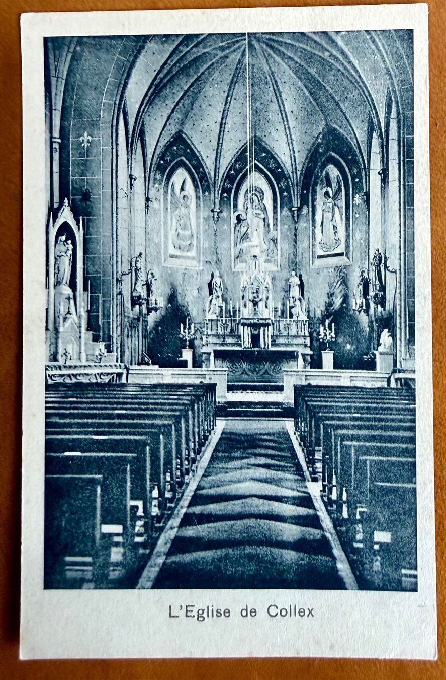Cartoline postali: Collex - Bossy - L'église – Usato da Lutry venduto da Ediego