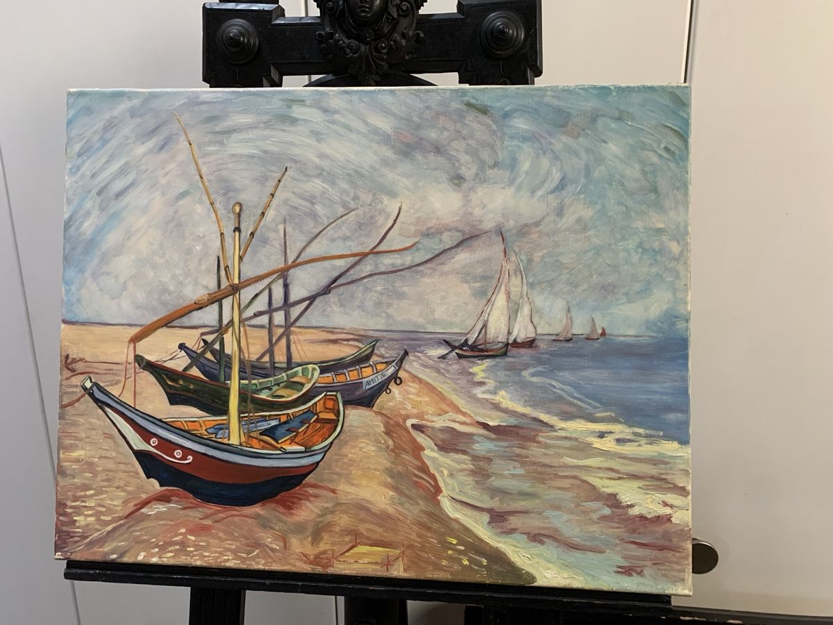 Dipinti: Monogrammiert nach van Gogh  – Usato da Wolfhalden venduto da SecondAntique