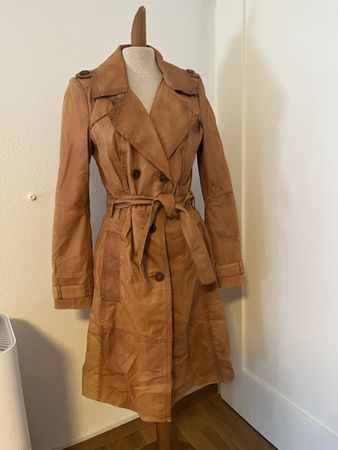 Schicker echt Ledermantel Gr. 34-36 Cognac Braun von Drykorn