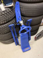Lenkschlitten blau mit Lenkrad und Bremse gebrauchter Zustan