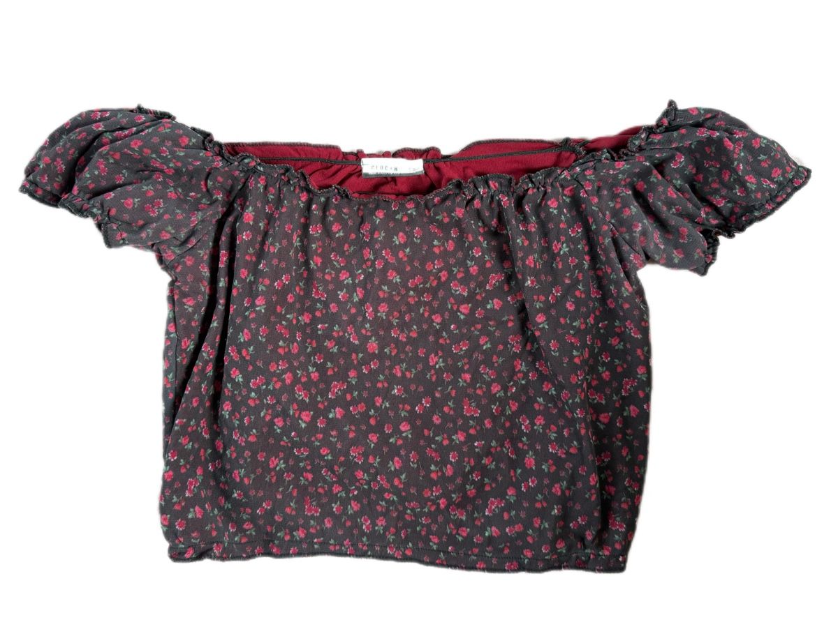 Top: Sommer Bluse Clockhouse, schulterfrei, Grösse 36, Top – Usato da Frauenfeld venduto da barbaball