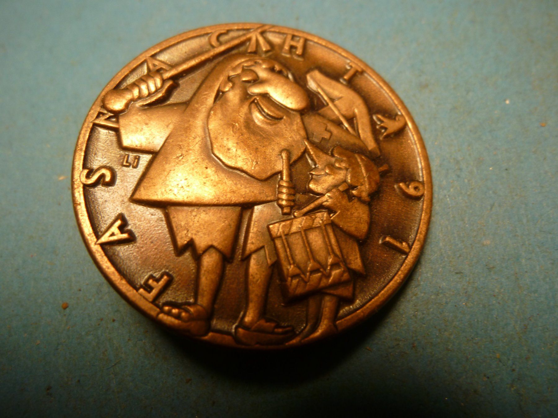 Plaketten & Abzeichen: BASEL 1991 BRONZE – Gebraucht aus Ried (Muotathal) von Mandarin02