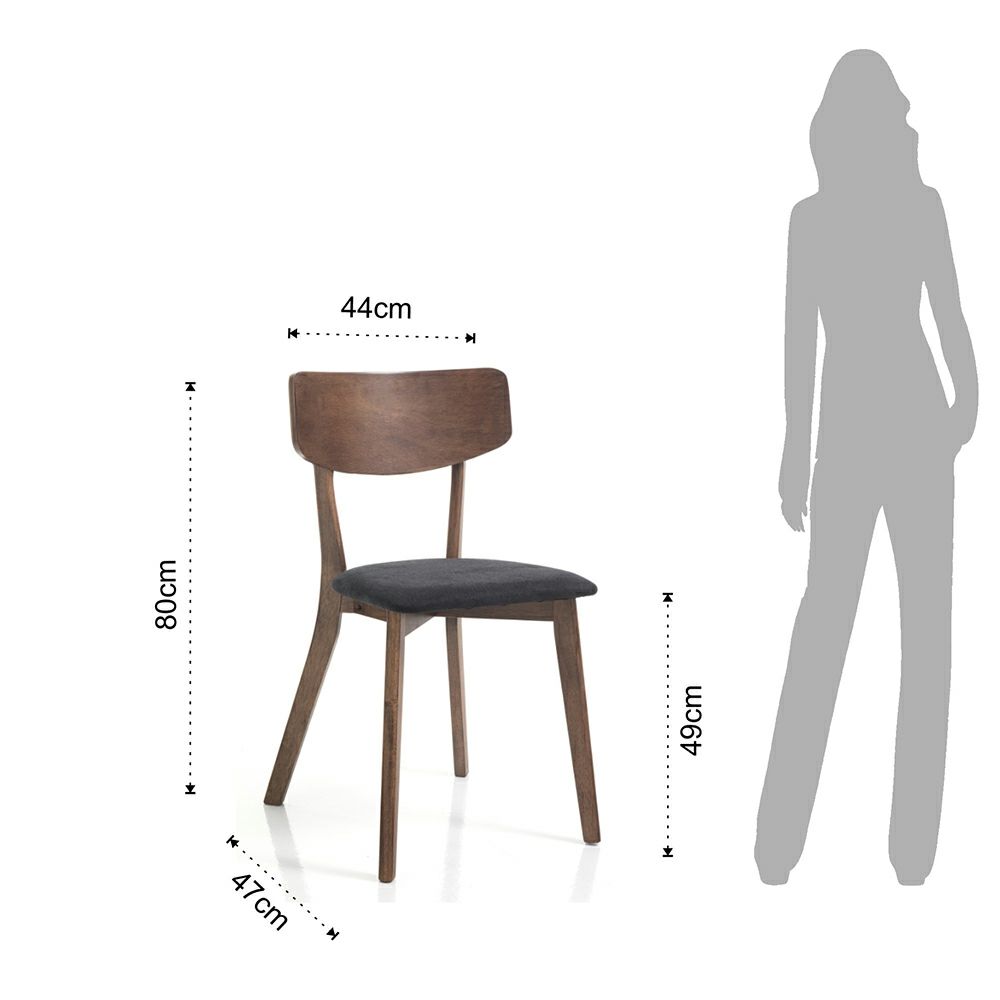 Stühle: Küchenstuhl mit Massivholzgestell, 2 Stück. – Neu (gemäss Beschreibung) aus Otelfingen von Yuji_Outlet_A-Ware. 3