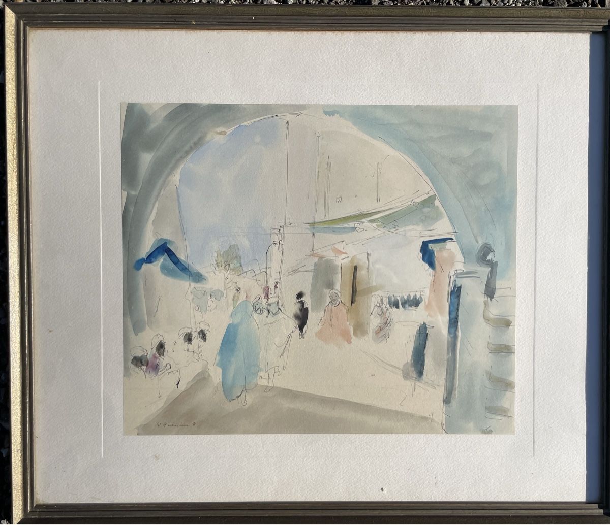 Dipinti: W. Hartmann Aquarell 31 Marokko – Usato da Biel/Bienne venduto da Galaq 1