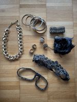 Modeschmuck Paket - Ringe - Armbänder - Haarbänder - Kette