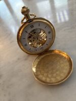Royal Taschenuhr skelettiert goldfarben funktionsfähig