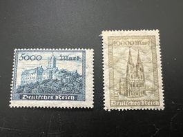 Deutsches Reich 1923    MiNr. 261-262 *  (5018)