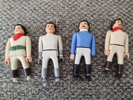 4 figurines airgam boys, vintage toys