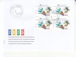 SBK 1140 im 4er-Block FDC
