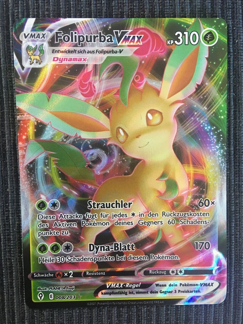 Pokémon Carte collezionabili: Pokemon Folipurba Vmax Drachenwandel – Nuovo (secondo la descrizione) da Wabern venduto da Collectfun