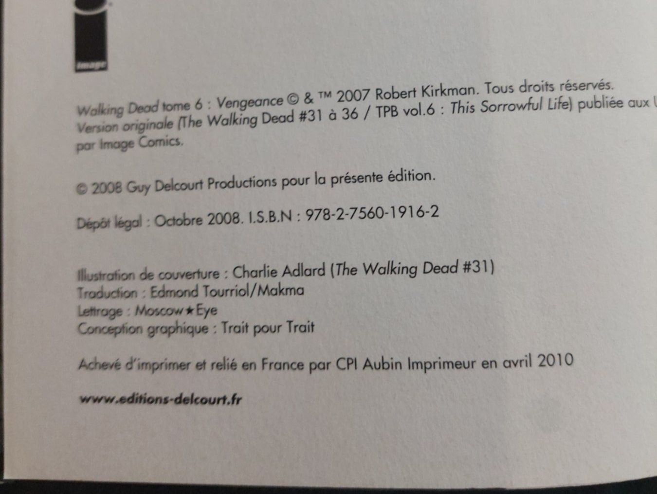 Fumetti: Walking Dead T.6 Ed. 2010 Neuf – Usato da Genève venduto da Blu_BD 2